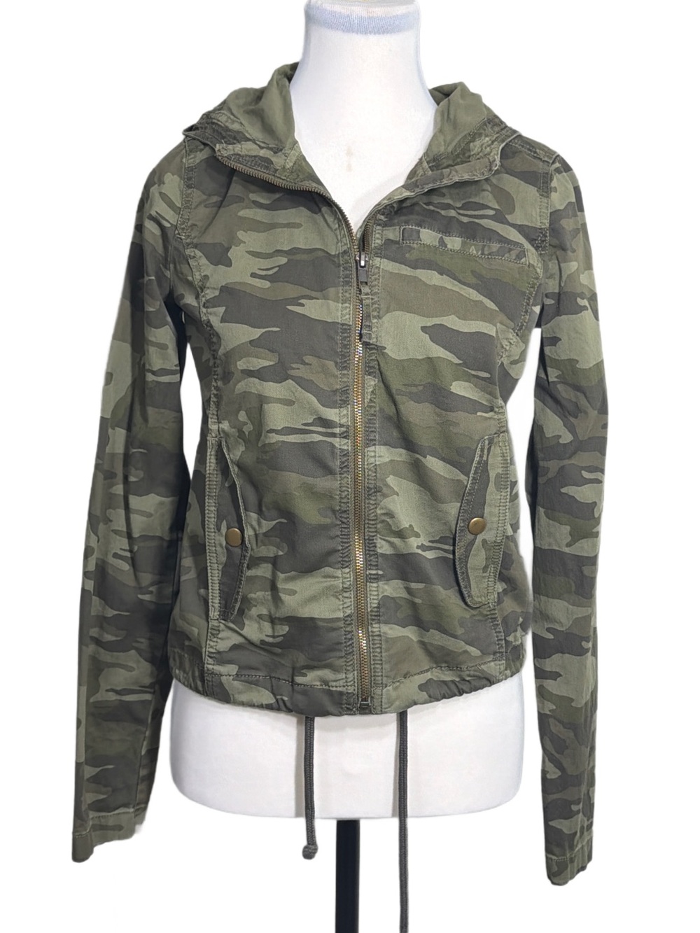 SO Camo Utility Hooded Jacket - Olive